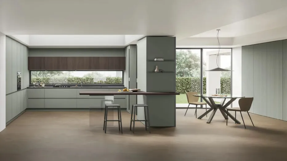Conero Oak, Asparagus, Neolith Nero Midnight top
