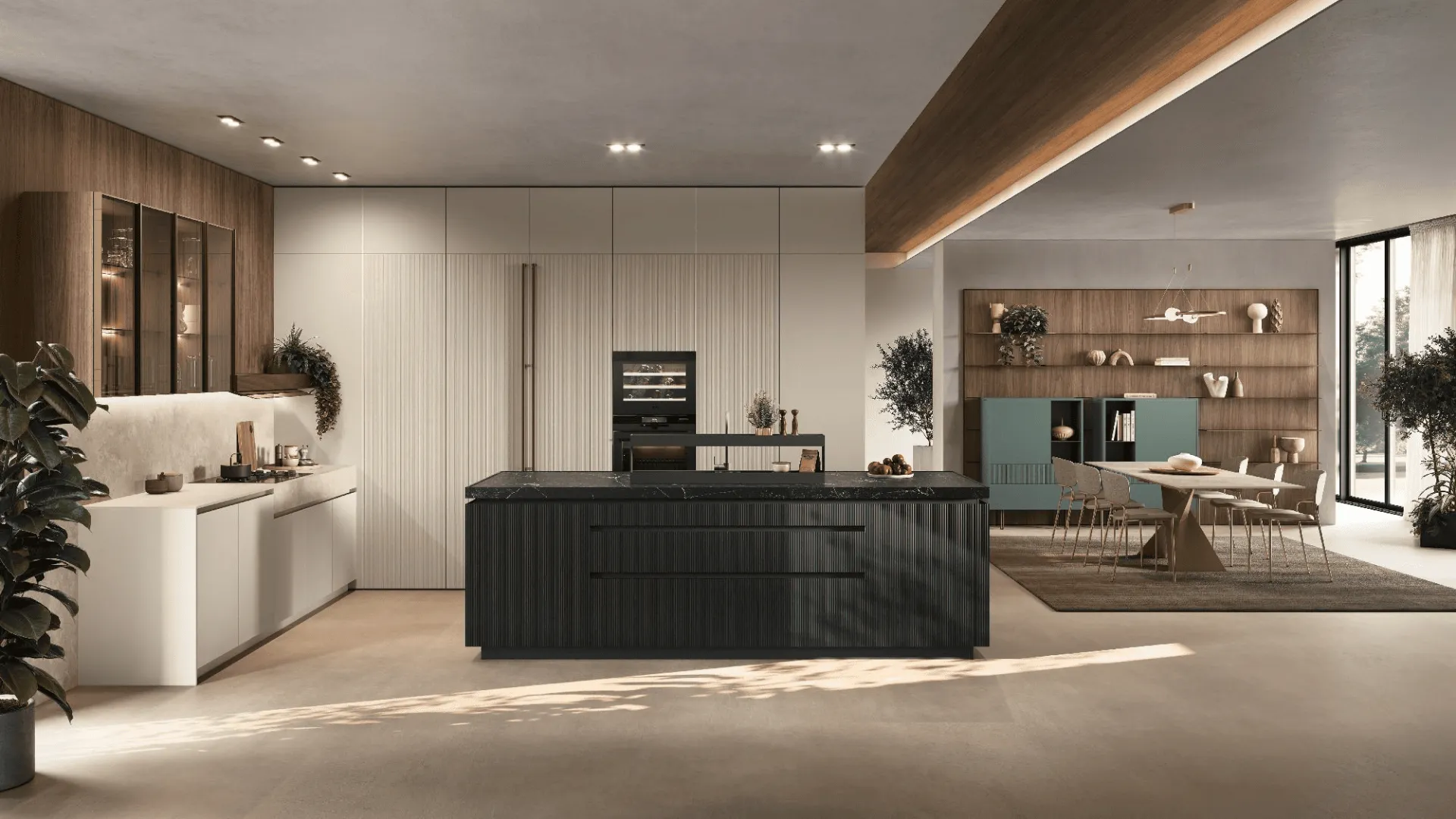 Minimal style, color in the foreground