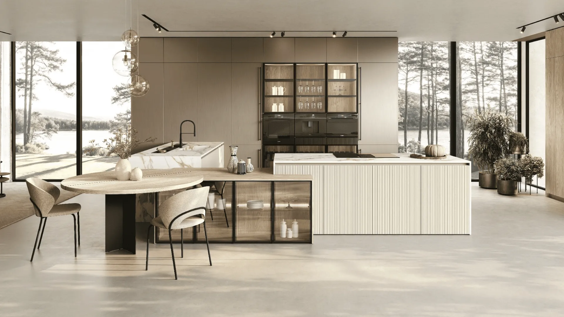 Minimal style, color in the foreground