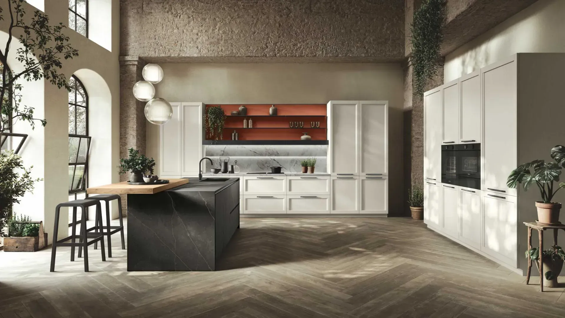 Palio, the kitchen designed to be functional, transversal and at the same time iconic
